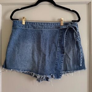 Free People Denim Skort